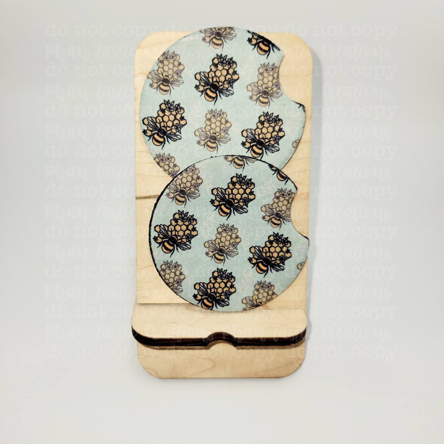 Blue Bee Car Coaster