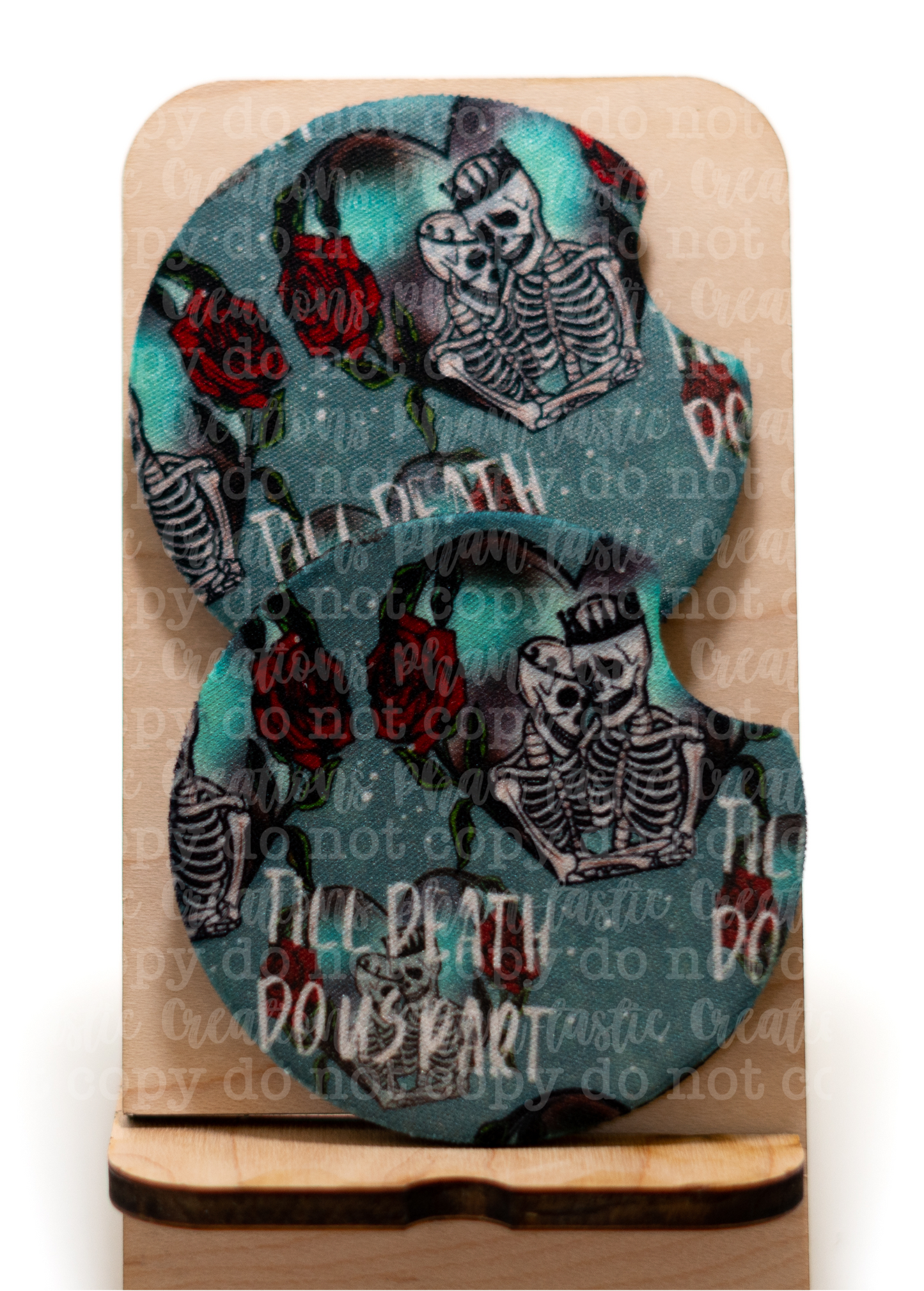 Till Death Do Us Part Car Coaster