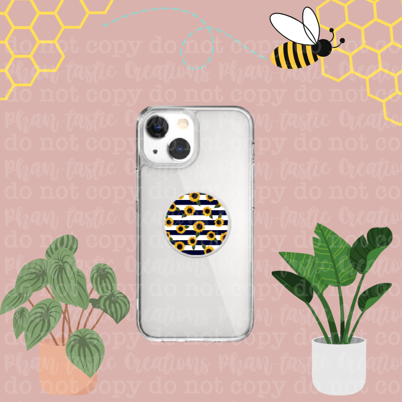 Stripe Sunflower Phone Acessory