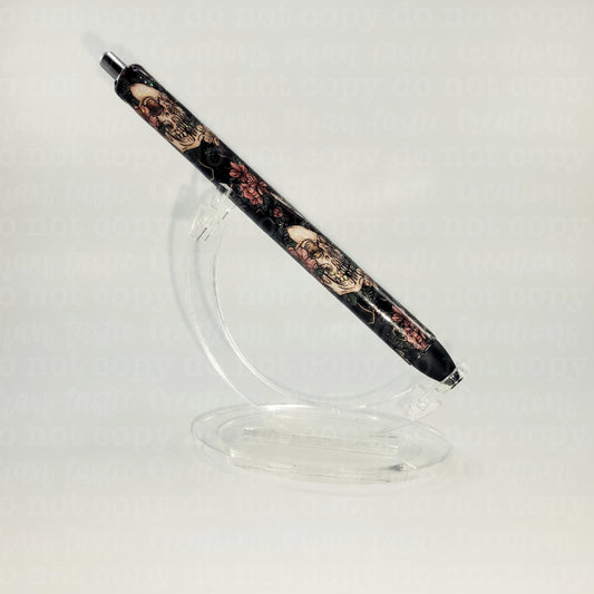 Dark skull floral Pen