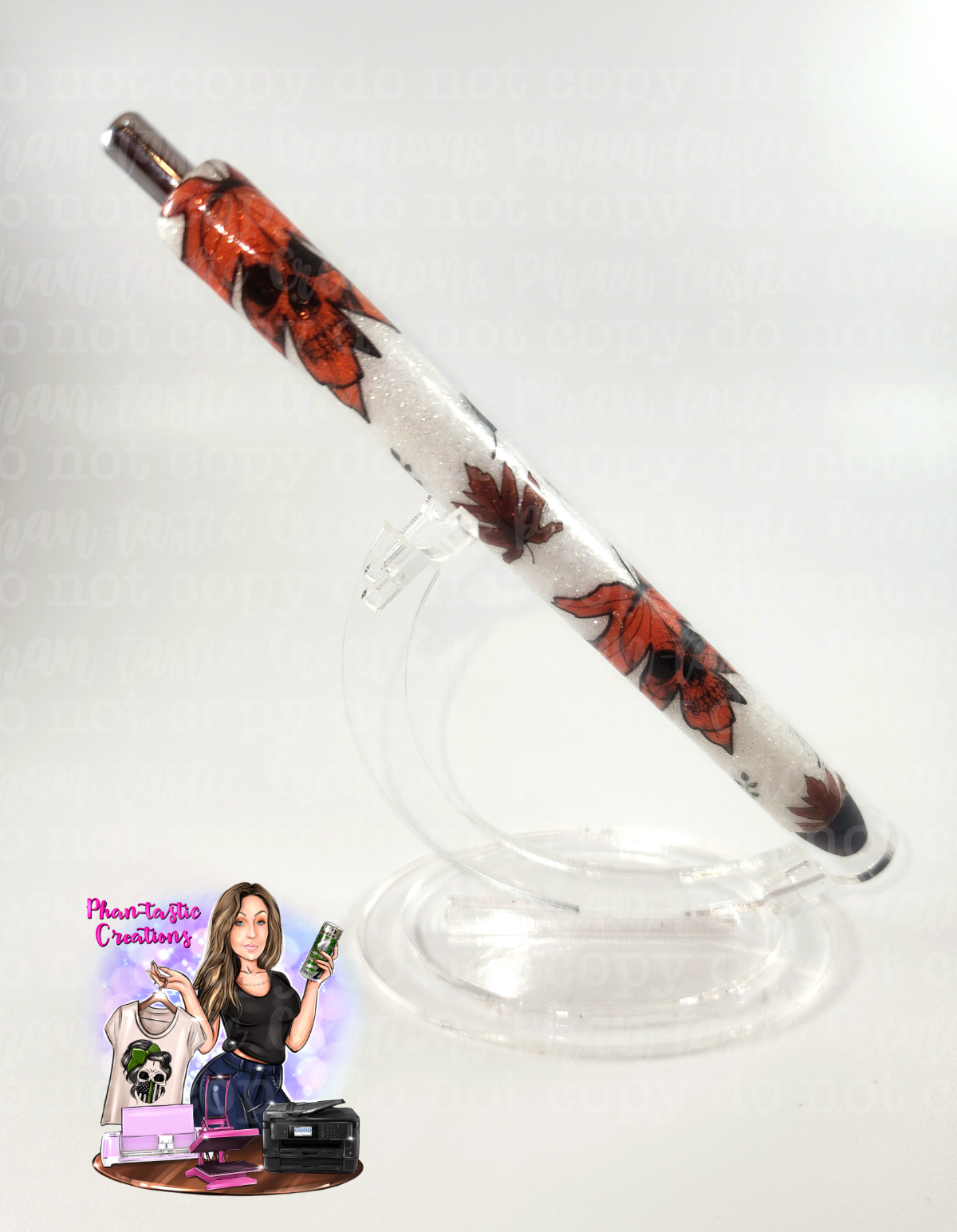 Orange Leaf Pen