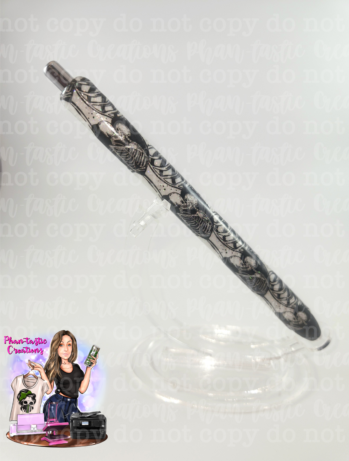 Skeleton Couple Pen