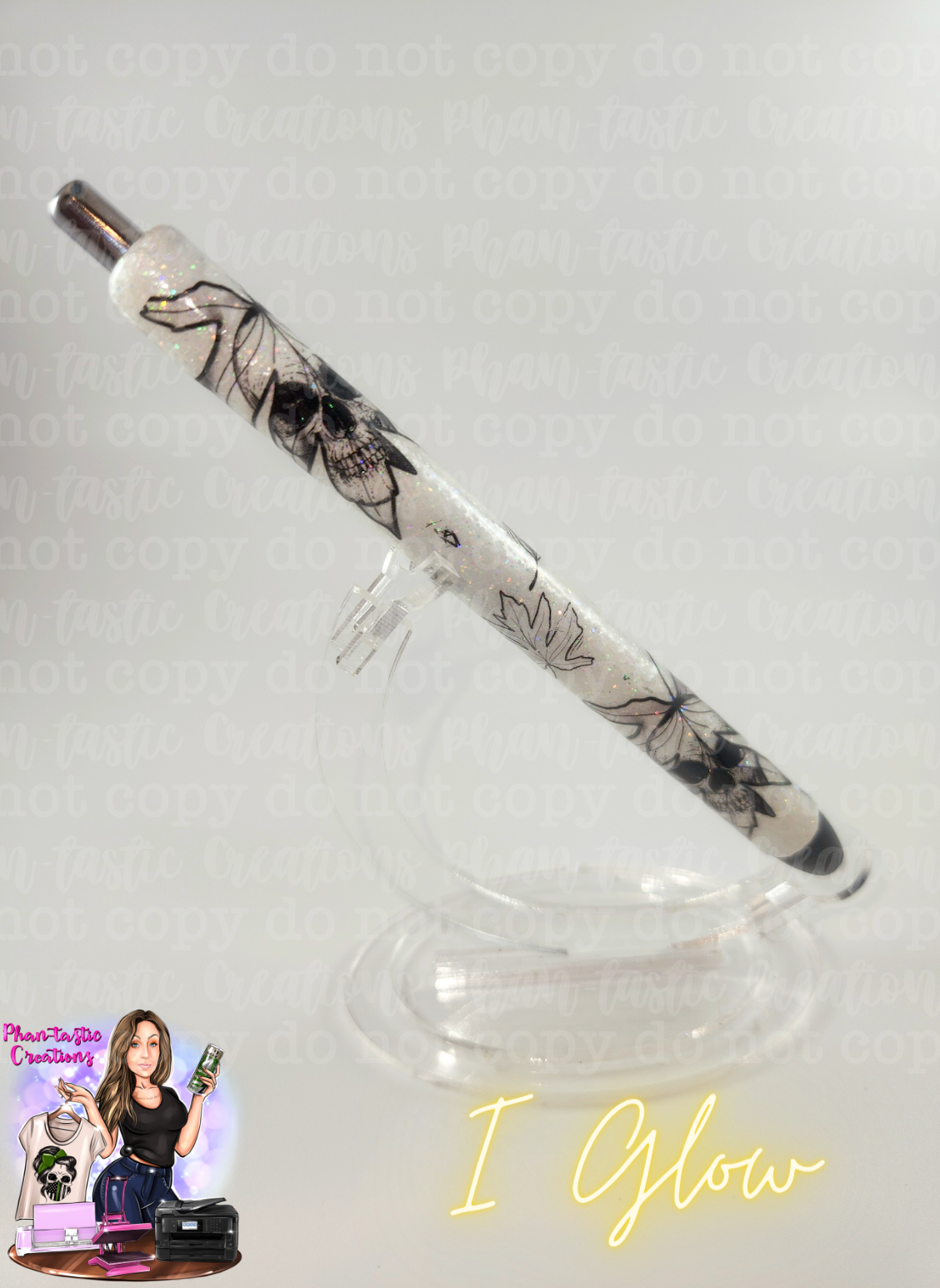 Skull Leaf Pen