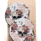 Floral Skull Car Coaster